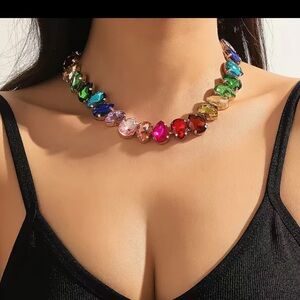 NIP Necklace. Colorful stones. 💚❤️💙🩷